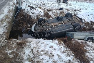 W wypadku w gminie Łuków poszkodowana została jedna osoba