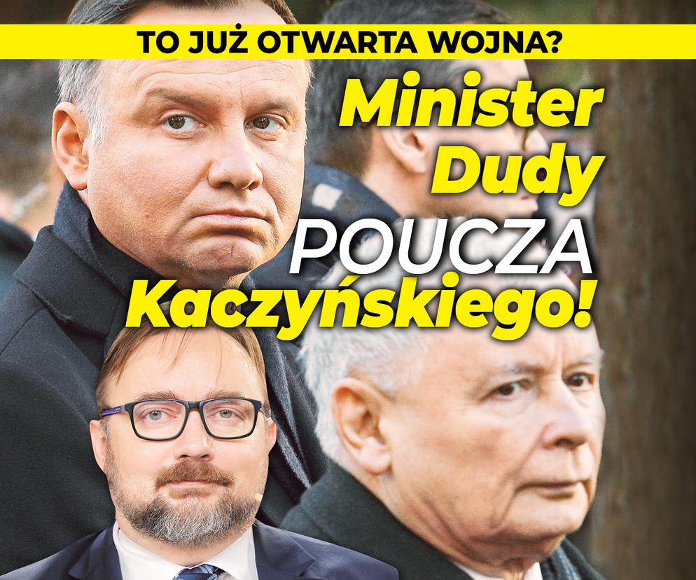Minister Andrzeja Dudy poucza Kaczyńskiego