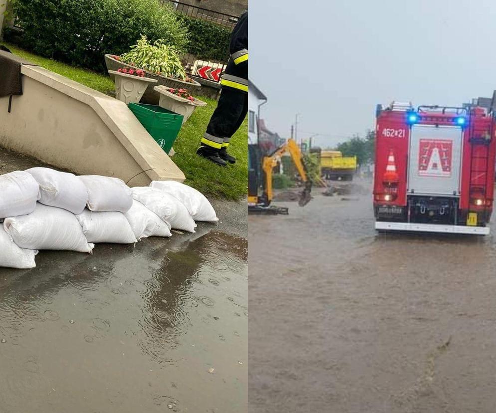 Burze z ulewami nad Polską. Podtopione domy i szpital