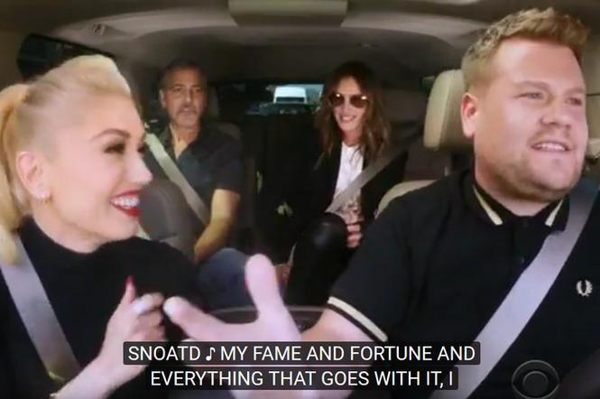 Carpool Karaoke - Gwen Stefani, George Clooney i Julia Roberts