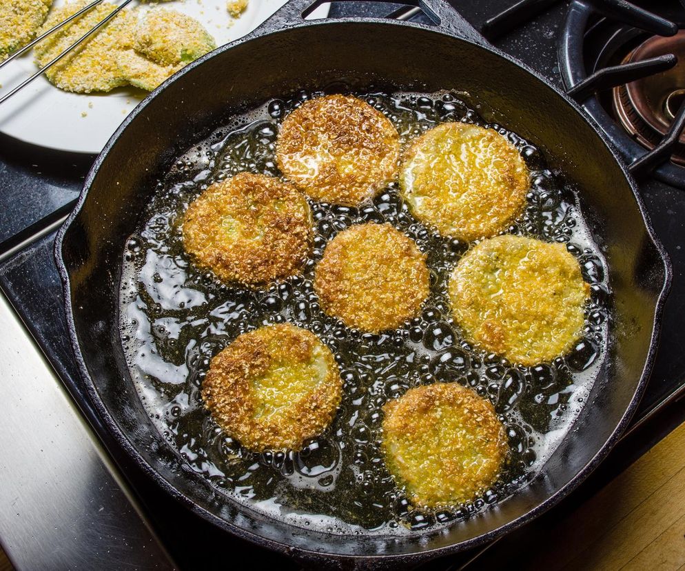 Smażone zielone pomidory