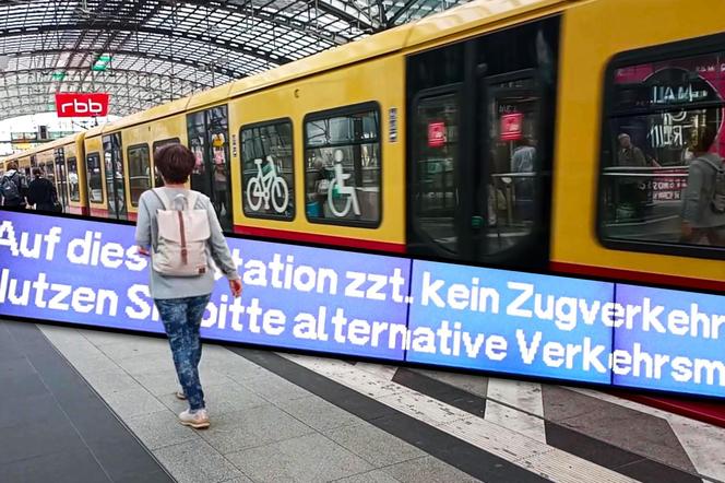 Strajk na kolei w Niemczech sparaliżował komunikację miejską w Berlinie