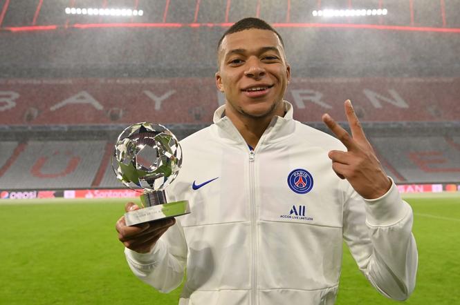 Kylian Mbappe zdobył 2 bramki w pierwszym meczu z Bayernem.