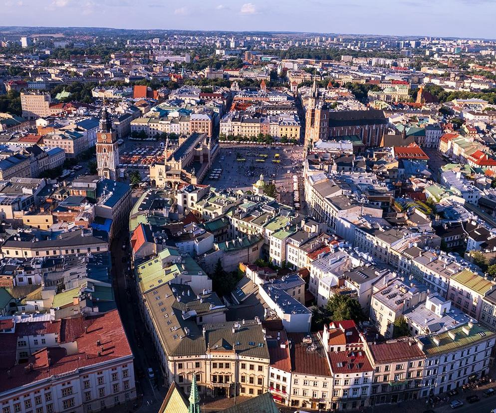 Aż trudno uwierzyć, że to zdjęcie zrobiono w Krakowie. Niesamowity widok jak na tacy