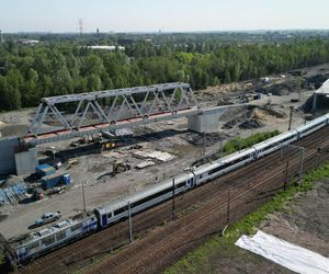 Budowa nowych wiaduktów kolejowych w pobliżu stacji kolejowej Katowice Zawodzie