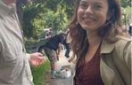 	M jak miłość nowy sezon po wakacjach. Kasia (Paulina Lasota), Mariusz (Mateusz Mosiewicz) na planie