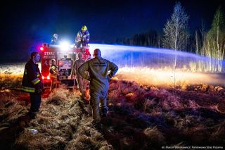 Pożar w Biebrzańskim Parku Narodowym