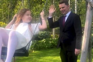 Pierwsza Komunia Święta córki Schreiberów. Marianna w towarzystwie nowego partnera