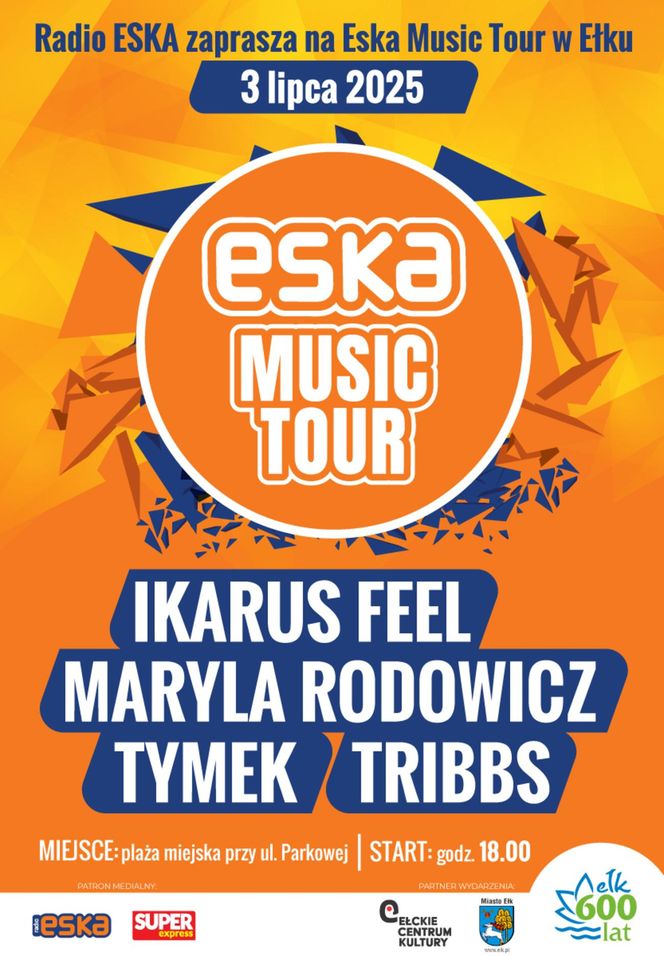 Ełk świętuje początek lata z ESKA Music Tour. Ruszaj z nami nad jezioro i poczuj wakacyjny vibe!