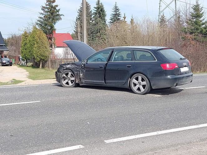 Wypadek na drodze nr 42 między Parszowem a Skarżyskiem. Na miejscu śmigłowiec LPR