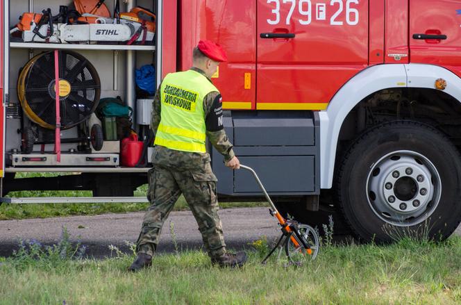 Tragiczny wypadek w Lubuskiem. Kobieta zginęła przygnieciona kontenerem wojsk USA