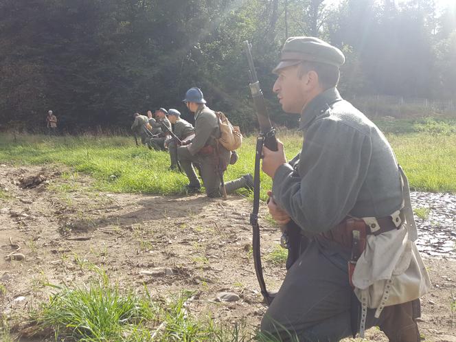 Inscenizacja Bitwy Warszawskiej w Gilowicach