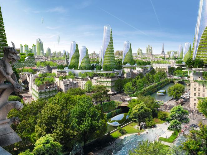 Paris Smart City 2050 według pracowni Vincent Callebaut Architectures