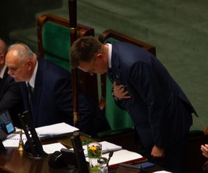Szymon Hołownia na ostatnim posiedzeniu jako marszałek