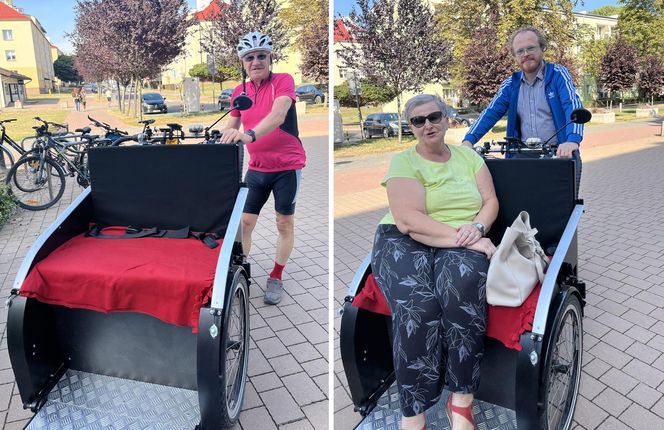 Nowatorski projekt w Świdniku. Seniorzy jeżdżą rikszą po mieście