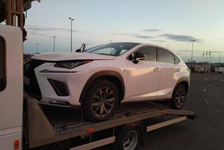 Skradziony Lexus odzyskany. Straż Graniczna udaremniła transport hybrydowego SUV-a