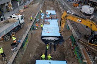 Przebudowa kwartału ulic Złotej, Zgoda, Jasnej i Sienkiewicza w Warszawie (luty 2025)