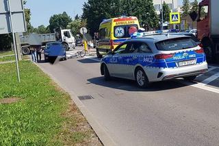 Augustów. Potrącenie rowerzystki. Kobieta przejeżdżała przez przejście