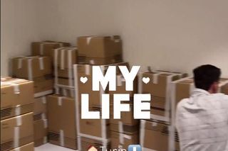 Marina Łuczenko-Szczęsna tonie w kartonach