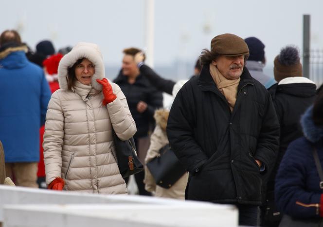 Jan Maria Tomaszewski i Fido nad morzem
