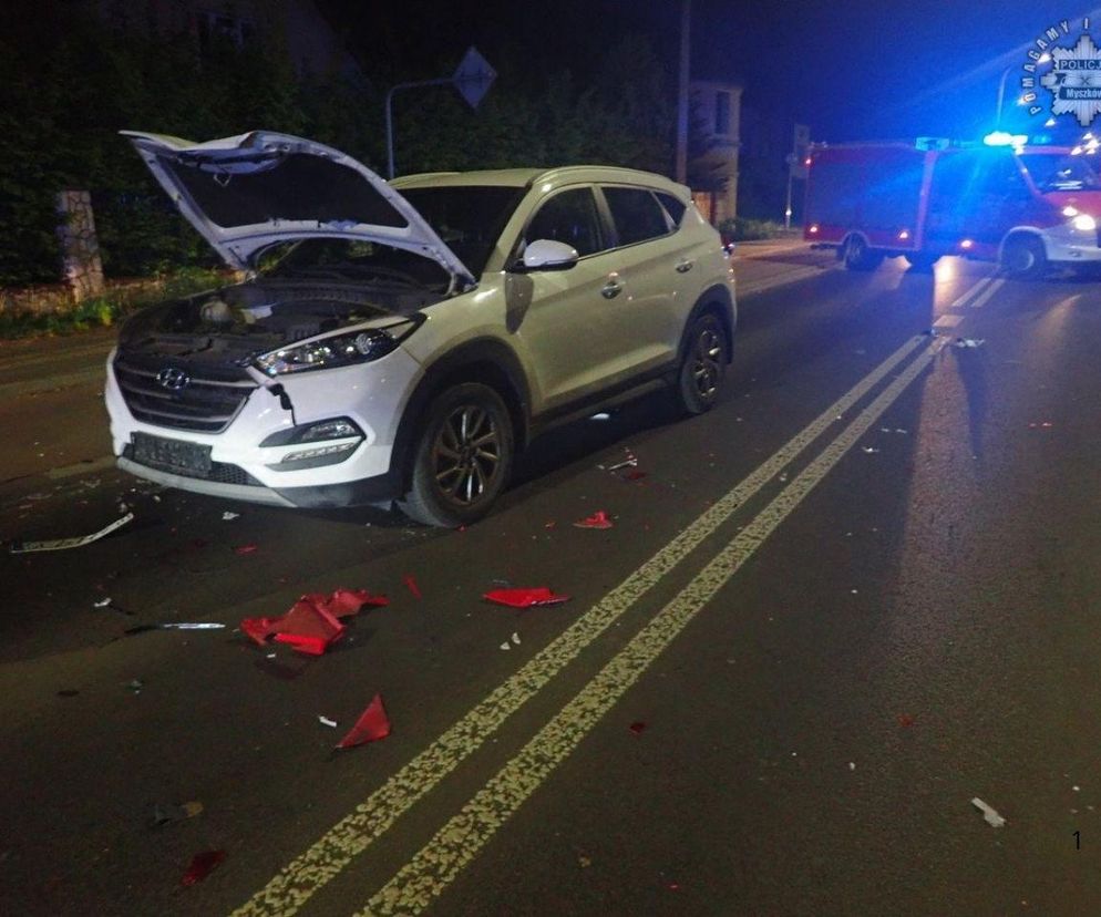 Żarki: Lexus zderzył się z motocyklem
