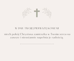 e-kartki z okazji Pierwszej Komunii Świętej