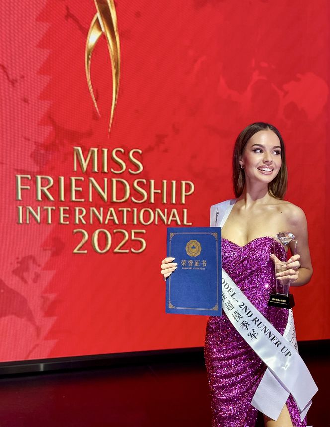 Polka podbiła Chiny! Ewa Bochenko z tytułem I Wicemiss Miss Friendship International 2025