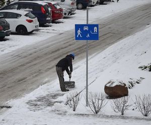 Pierwszy śnieg w Toruniu o wiele szybciej