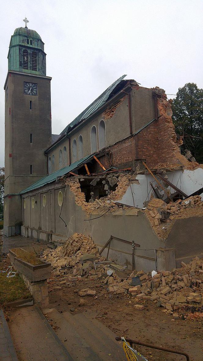 Rozbiórka kościoła św. Józefa Robotnika w Bytomiu