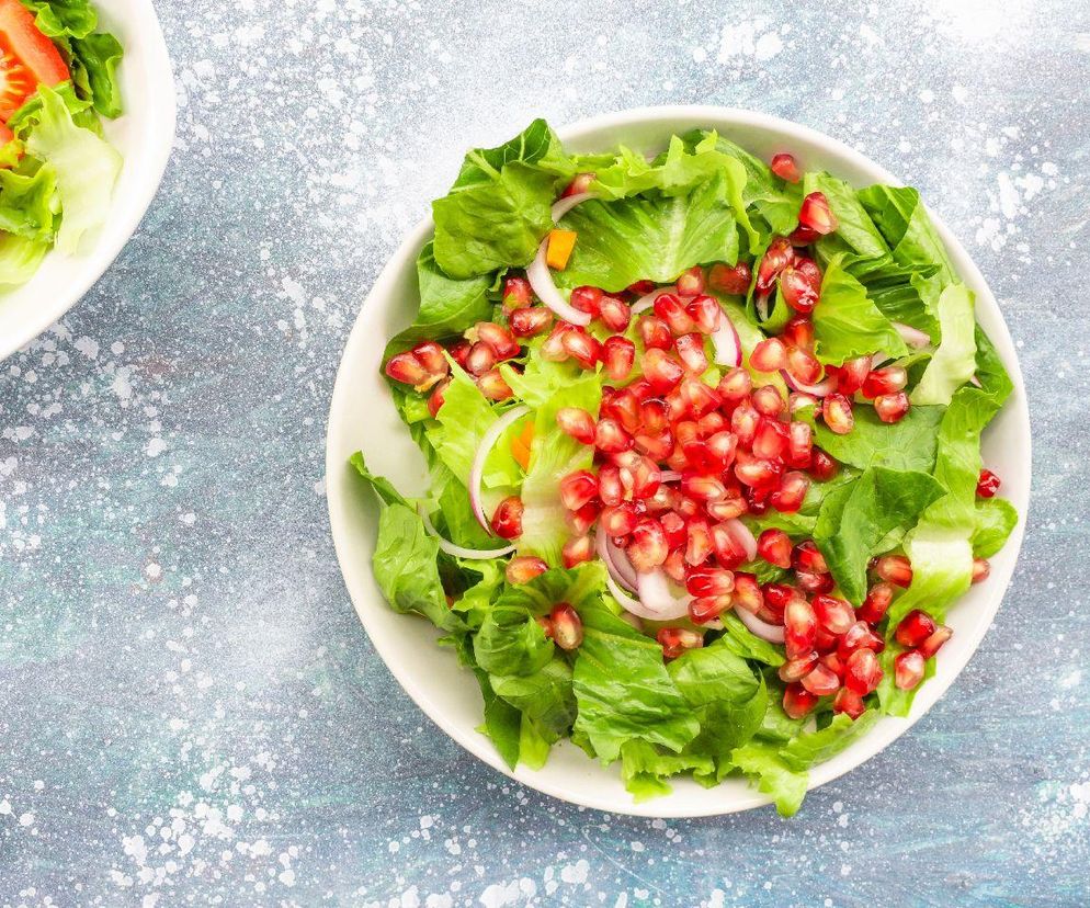 sałatka z sałaty rzymskiej