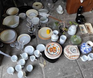 Piękny dom urządzony rzeczami ze śmietnika i z drugiej ręki