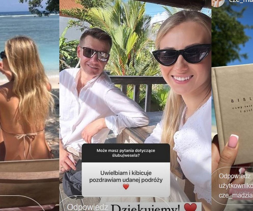 Półnaga żona Rafała Mroczka świeci biblią na plaży! Zdradziła, jak długo modliła się o dobrego męża