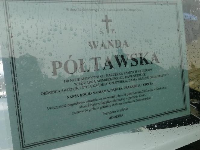 Ostatnie pożegnanie Wandy Półtawskiej. Kard. Dziwisz: "Księga jej życia została zamknięta"