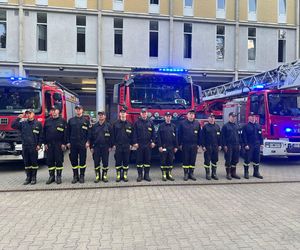 Hołd małopolskich strażaków dla zmarłego kolegi