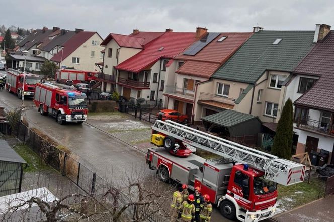 Pożar na ul. Jordana w Zamościu