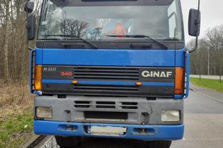 Zatrzymali ciężarówkę do kontroli. Na dalszą jazdę nie było już żadnych szans