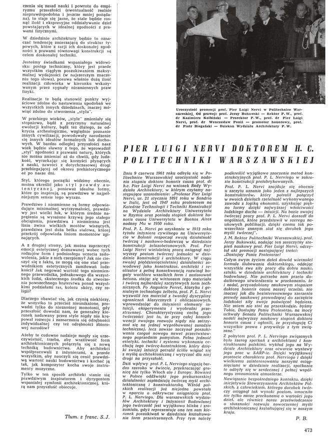 Z archiwum „Architektury 11/12/1961