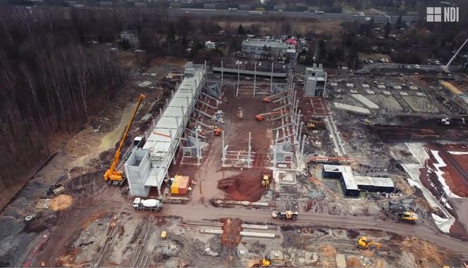 Stadion dla GKS Katowice rośnie jak na drożdżach. Zobaczcie postępy prac [WIDEO, ZDJĘCIA]