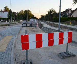 Postępy prac remontowych na ul. Partyzantów w Siedlcach
