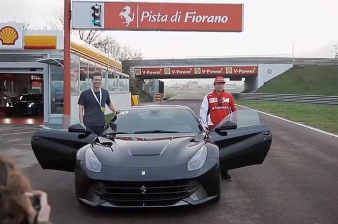 Kimi Raikkonen W Ferrari F12berlinetta