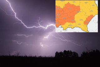 Do regionu świętokrzyskiego zbliża się groźna burza