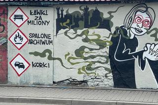 Autor muralu pyta Co jest nie tak z Krakowem? Prezydent Majchrowski odpowiada