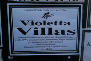 Violetty Villas pogrzeb