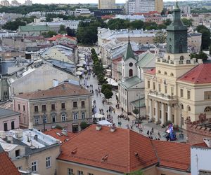 Panorama Lublina z najwyższego punktu widokowego w mieście - Wieży Trynitarskiej