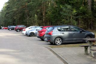 Parking leśny w Ogrodniczkach pod Białymstokiem