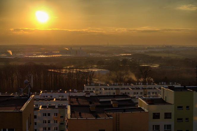 Zachód słońca w Katowicach