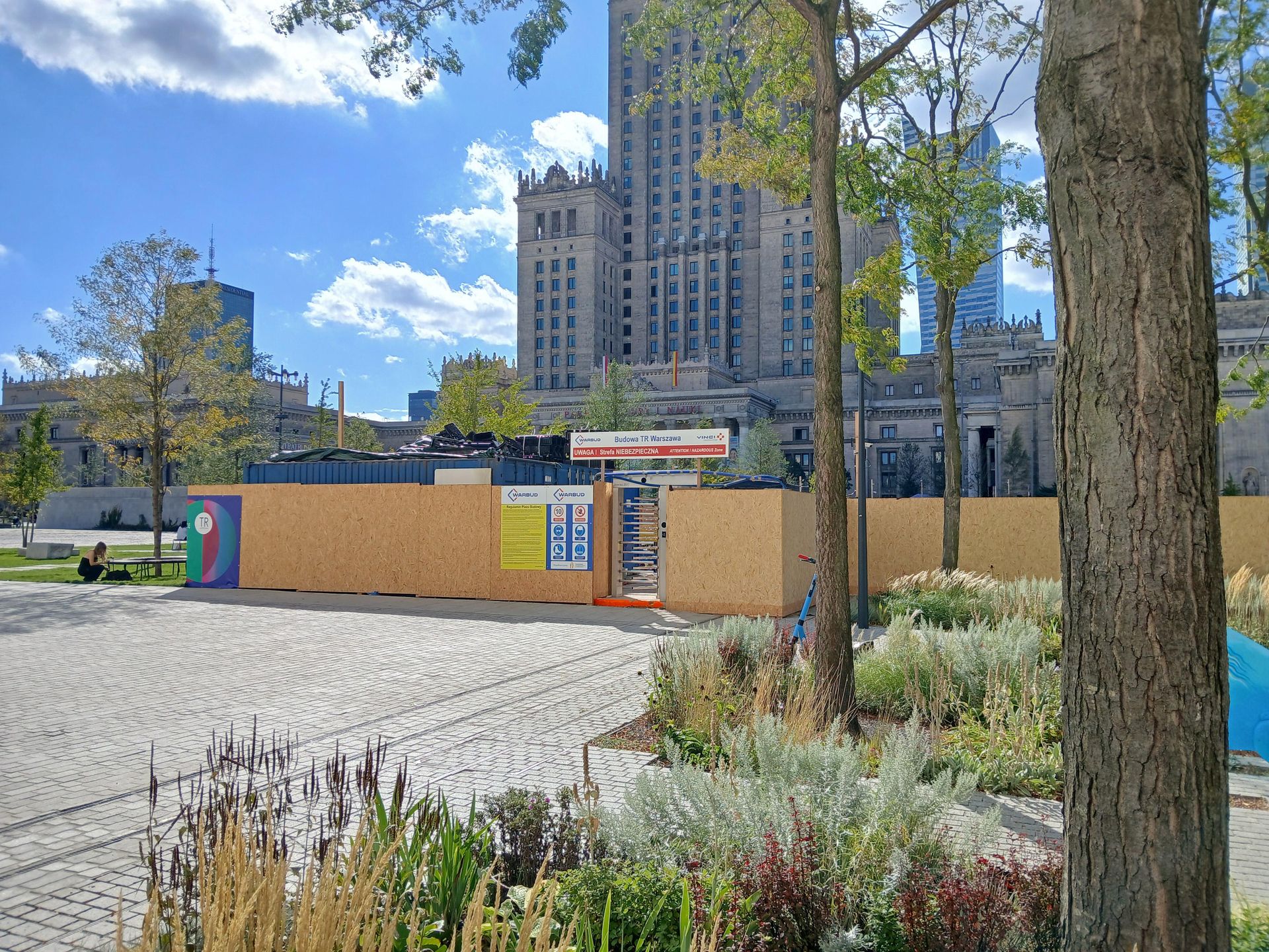 Budowa podziemi teatru TR Warszawa