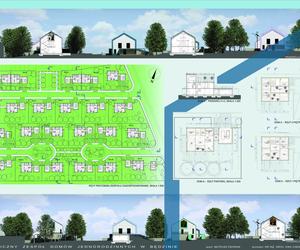 Ekologiczny zespół domów jednorodzinnych w Będzinie. Autor pracy dyplomowej: Mateusz Dworak