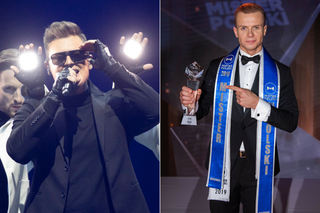 Rafał Brzozowski na scenie podczas Eurowizji 2021. Towarzyszył mu Mister Polski z 2019 roku!
