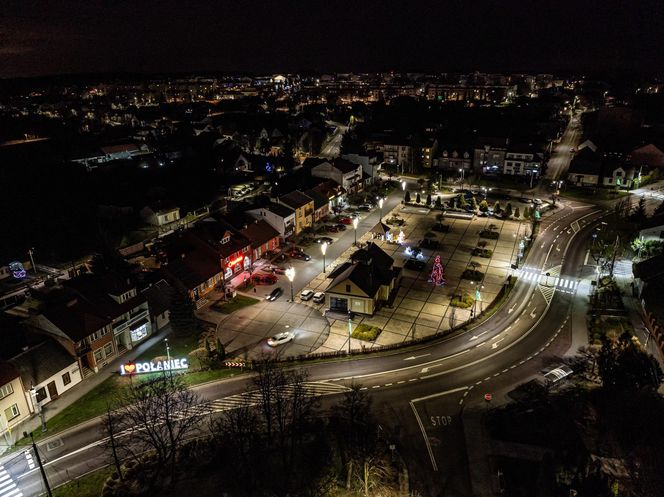 Widok na Połaniec z lotu ptaka